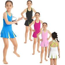 Mädchen Set Tennis Anzug Ärmellos Kleid Aktiv Einheitlich Leader Activewear