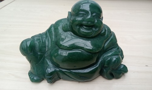 Großer grüner jade buddha - jade,