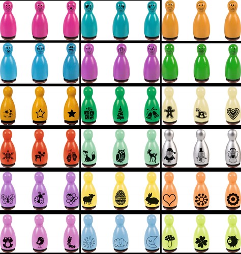 Heyda 3er set stempel figuren - heyda,