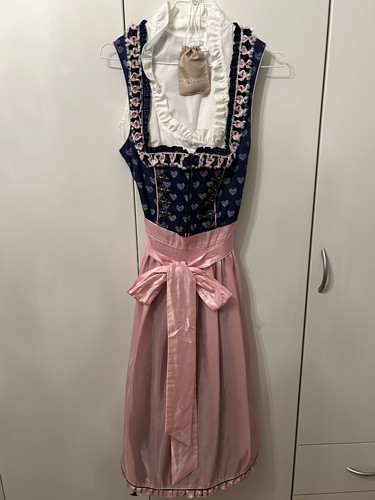 Krüger dirndl blau rosa - blau-rosa, mit