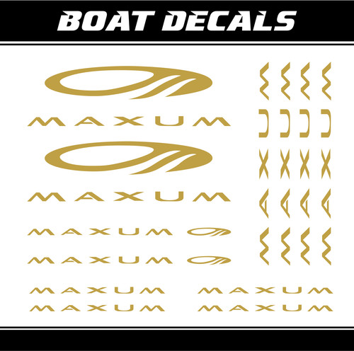 Maxum aufkleber boat sticker - aufkleber,
