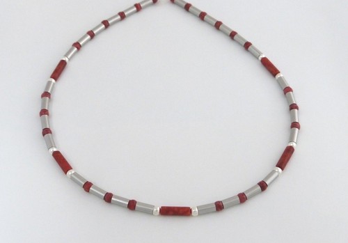 Titanium halskette collier - halskette, mit