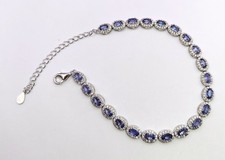 Tansanit armband 925 - tansanit,