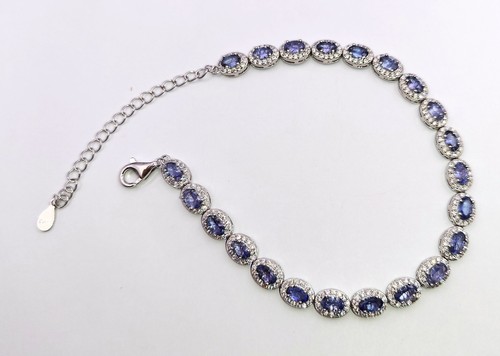 Tansanit armband 925 - tansanit,