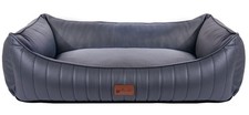 Petlando Hundebett Linz Ortho – Orthopädisches Hundebett mit Lederimitat
