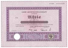 Gehe AG Blankette 1996