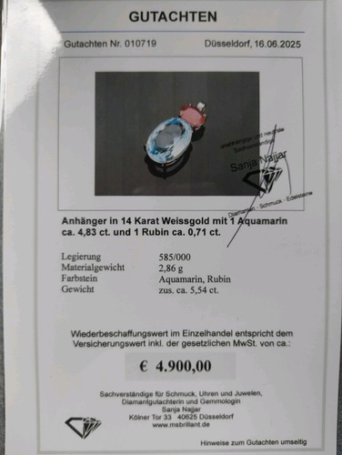 585er gold anhänger - kt.,
