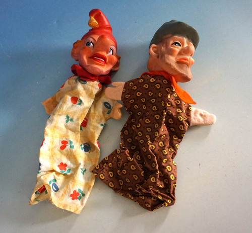 Vintage figuren handpuppen - vintage,