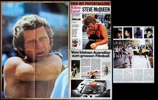 original Plakat Le Mans Starposter 80er Jahre von Steve McQueen Gulf Porsche 917