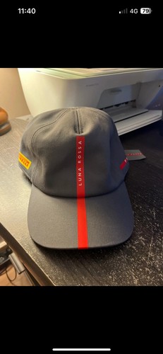 Prada mütze luna rot sammler - prada,
