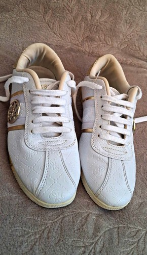 Guess damen sneaker weiß gold - guess,