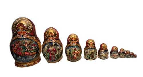 Russische matrjoschka - russische, matrjoschka/