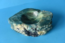 Aschenbecher - Alabaster (blau) Mamor | Handarbeit Italien 60/70s Deko Geschenk