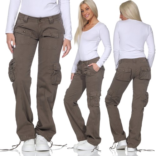 Damen cargo hose oliv - damen,