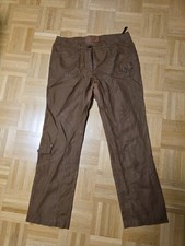 Biba Damen Leinen Hose Braun