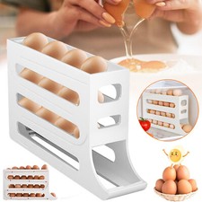 Eierhalter 30 Eier Aufbewahrungsbox Kühlschrank Große Eier Organizer Eierspender