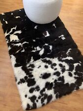 XXL Lammfellteppich Islandlammfell Fellteppich Kuhflecken