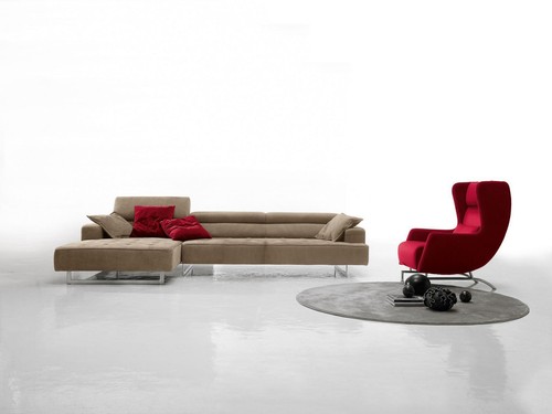 Ecksofa leder moderne luxus - leder,