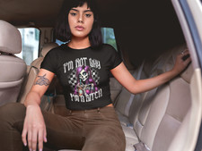 Damen Cropped Shirt I´m not