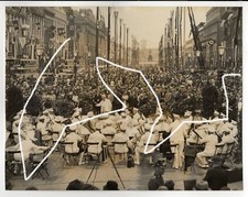 Original Vintage Presse Foto Olympia Berlin 1936 Kapelle 23x18cm olympic photo