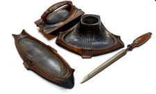 Jugendstil Bronze Garnitur