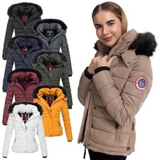 Navahoo warme Damen Winter Jacke Parka Mantel Stepp Kurzjacke gefüttert NEU B301