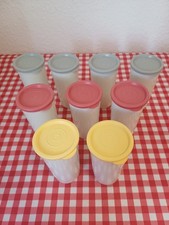 Tupperware  * 9 Becher mit Deckel * Trinkbecher * Joghurtbecher * weiß