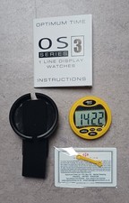 Gelb-schwarze Regatta-Uhr Optimum-Time OS3