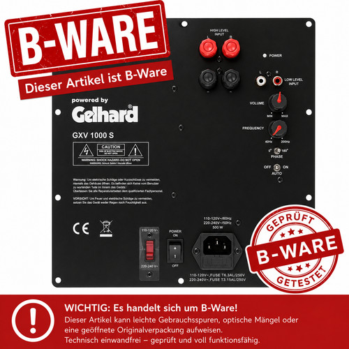 Gelhard gxv 1000 - gxv, b-ware