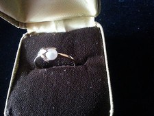 Ring mit Zuchtperle in Silber