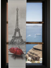 Schiebevorhang Vorhang Paris Eiffelturm Schiebe-Gardine Flächenvorhang 60x245cm