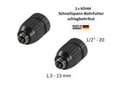 2 x Röhm AKKU Schrauber Schnellspann-Bohrfutter 1/2 " - 20 