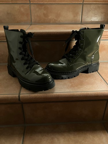 Stiefel lack grün bull - stiefel,