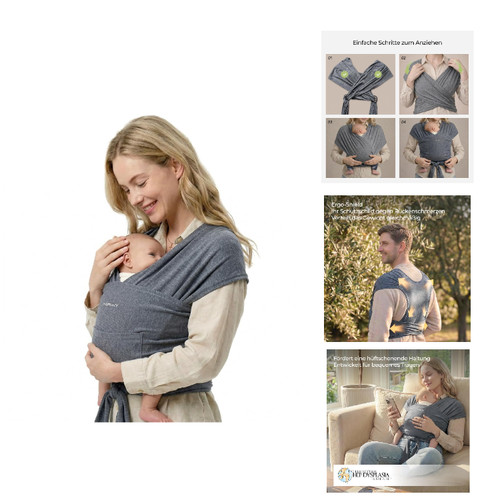 Momcozy babytragetuch ring - babytragetuch,