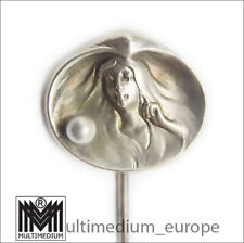 Jugendstil Silber Krawattennadel Symbolist Perle art nouveau silver tie pin