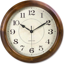 Kesin Wall Clock Wood 14 Inch