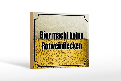 Holzschild bier macht keine - holzschild,