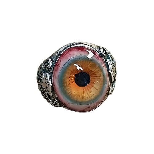 Artistic eyeball rings - eyeball,