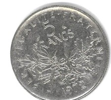 5 Francs - Münze  -
