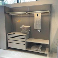 Interlübke Kleiderschrank Offene Ankleide Collect Lack Muschel mit Beleuchtung