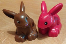 Lego Duplo 2 x Hase, 1 x rot, 1 x braun evtl für Adventskalender