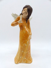 Porzellanfigur Engel mit Kerze