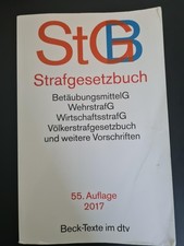Strafgesetzbuch (2017, Taschenbuch) Becktexte im dtv Gesetzessammlung Gesetz