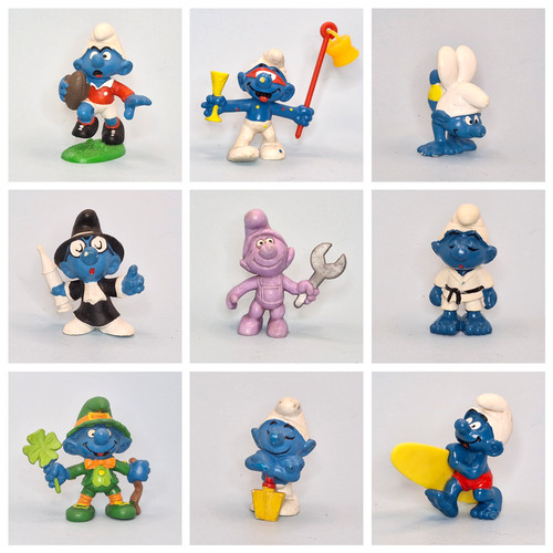 Vintage schlumpf figuren - vintage,