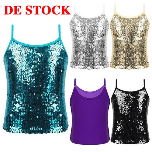 Mädchen pailletten tank top - mädchen,