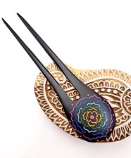 Doppel Haarspieß aus Holz