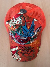 Ed Hardy Cap Orange - individuell Größenverstellbar