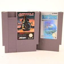 Nintendo NES Silent Service + Airwolf Modul Sehr Gut