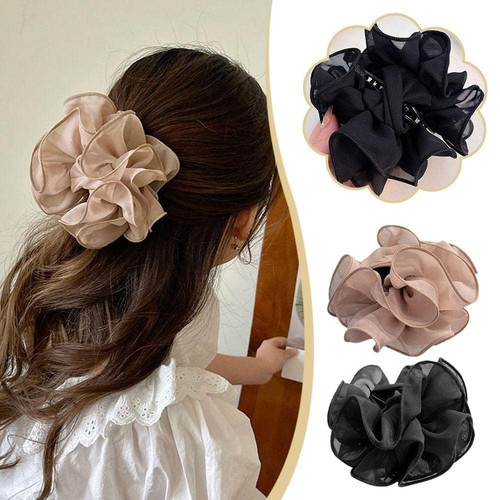 Große schwarze chiffon klaue - schwarze, chiffon-klaue