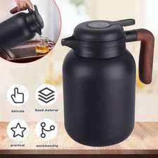 Thermoskanne 1,5L Edelstahl Kaffeekanne Thermo Teekanne Isolierkanne mit Teesieb